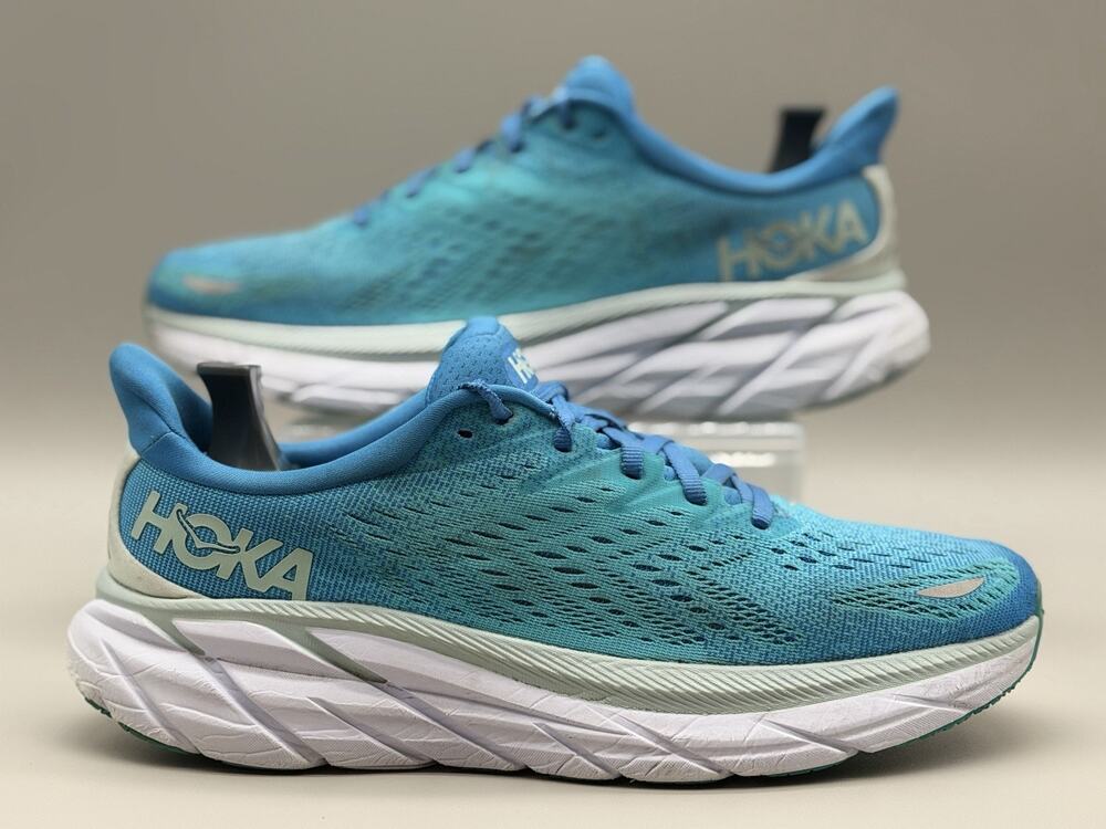 HOKA Clifton 8 IBSB Men’s 8D / Women’s 9D Running Walking Shoes Blue 1119393
